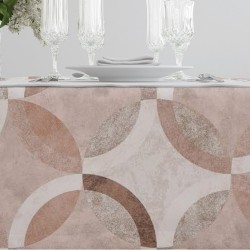 Καρέ Κύκλοι Μπεζ - Μπεζ - Διάσταση: 90 x 90 cm