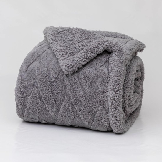 Κουβέρτα Sherpa Callista Υπέρδιπλη - Λαδί - Διάσταση: 220 x 240 cm