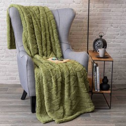 Κουβέρτα Sherpa Callista Μονή - Λαδί - Διάσταση: 160 x 240 cm