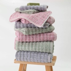 Πετσέτα Προσώπου Cubic - Μπλε - Διάσταση: 50 x 90 cm