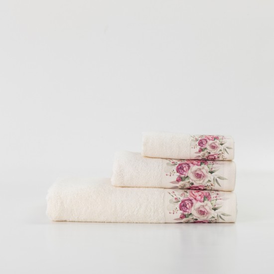 Πετσέτες Σετ 2ΤΜΧ Agnes - Λευκό - Διάσταση: 50 x 90 / 30 x 50 cm