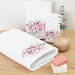 Πετσέτες Σετ 3ΤΜΧ Agnes - Εκρού - Διάσταση: 70 x 140 / 50 x 90 / 30 x 50 cm