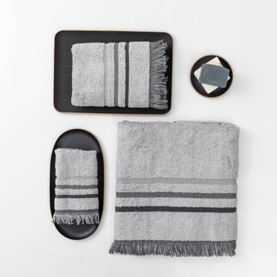 Πετσέτες Σετ 3ΤΜΧ Jill - Ροζέ - Διάσταση: 70 x 140 / 50 x 90 / 30 x 50 cm