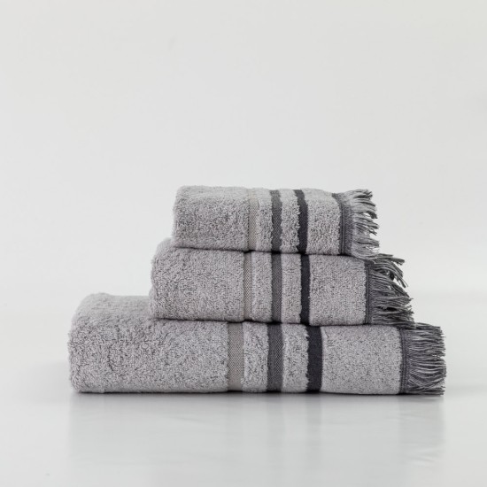 Πετσέτες Σετ 3ΤΜΧ Jill - Ροζέ - Διάσταση: 70 x 140 / 50 x 90 / 30 x 50 cm