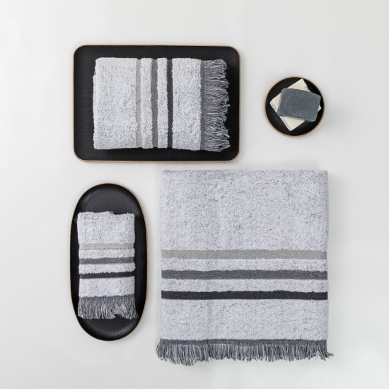 Πετσέτες Σετ 3ΤΜΧ Jill - Ροζέ - Διάσταση: 70 x 140 / 50 x 90 / 30 x 50 cm