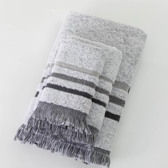 Πετσέτες Σετ 3ΤΜΧ Jill - Ροζέ - Διάσταση: 70 x 140 / 50 x 90 / 30 x 50 cm