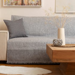 Ριχτάρι Σενίλ Πολυθρόνας Square - Γκρι - Διάσταση: 180 x 180 cm