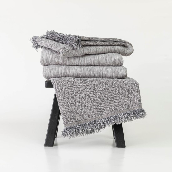 Ριχτάρι Σενίλ Τριθέσιο Square - Πετρόλ - Διάσταση: 180 x 300 cm