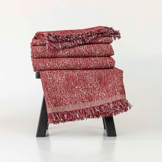 Ριχτάρι Σενίλ Τετραθέσιο Tile - Μαύρο - Διάσταση: 180 x 350 cm