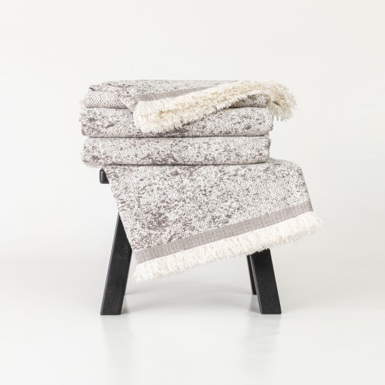 Ριχτάρι Σενίλ Τριθέσιο Trace - Γκρι - Διάσταση: 180 x 300 cm