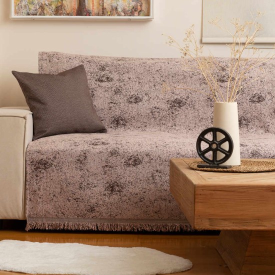 Ριχτάρι Σενίλ Τριθέσιο Trace - Γκρι - Διάσταση: 180 x 300 cm