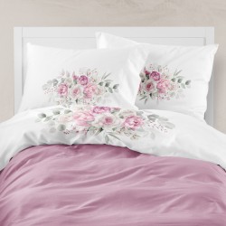 Σεντόνι Digital Print Σετ Agnes Υπέρδιπλο - Λευκό - Διάσταση: 220 x 240 cm + (2) 50 x 70 cm