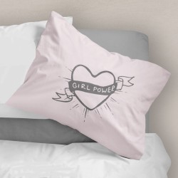 Σεντόνι Σετ 2ΤΜΧ Girl Power Μονό - Γκρι - Διάσταση: 160 x 240 cm + 50 x 70 cm