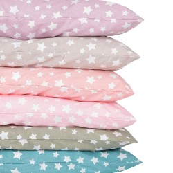 Σεντόνι Σετ 2ΤΜΧ Stars Μονό Γκρι - Γκρι - Διάσταση: 160 x 240 cm + 50 x 70 cm