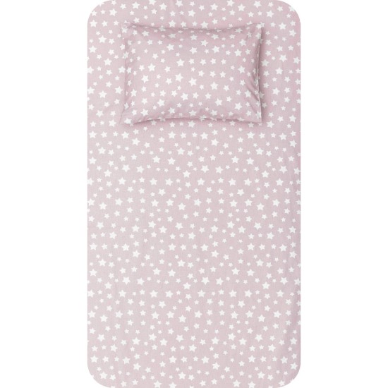 Σεντόνι Σετ 2ΤΜΧ Stars Μονό Λιλά - Λιλά - Διάσταση: 160 x 240 cm + 50 x 70 cm
