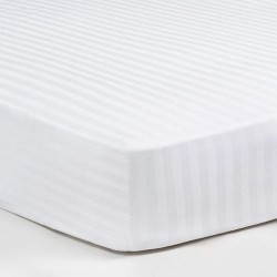 Σεντόνι Ξενοδοχείου Με Λάστιχο Σατέν-ρίγα 100x200+40  80%cotton 20%polyester  Πεννιέ 220tc