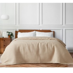 Beauty Home Πικέ μονή waffle Art 1990 Sand 170x240 Μπεζ