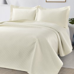 Beauty Home Σετ Κουβερλί υπέρδιπλο Aidna Art 12310 230x250 Εκρού