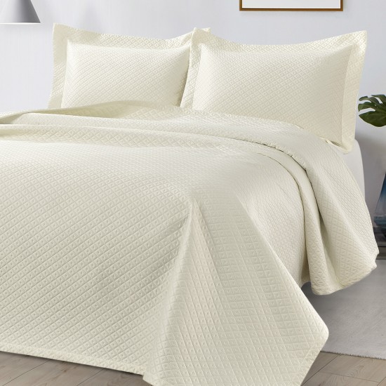 Beauty Home Σετ Κουβερλί υπέρδιπλο Aidna Art 12310 230x250 Εκρού