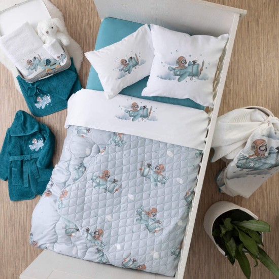 Μαξιλάρι Διακοσμητικό Printed Aviator - Λευκό - Διάσταση: 45 x 45 cm