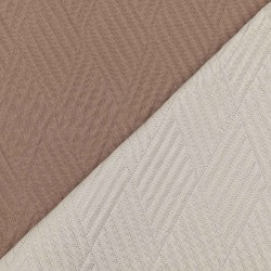 Κουβερλί Diamond Μονό - Εκρού-Καφέ - Διάσταση: 160 x 240 cm