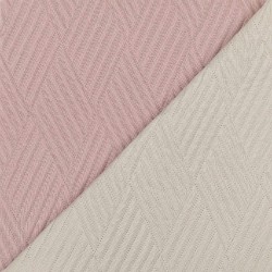 Κουβερλί Diamond Μονό - Ροζέ-Εκρού - Διάσταση: 160 x 240 cm