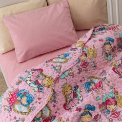Κουβερλί Κούνιας Λαίδη Π-7 - Ροζ - Διάσταση: 110 x 140 cm