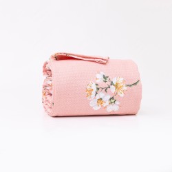 Κουβέρτα Πικέ Jasmine Ροζέ Υπέρδιπλη - Ροζέ - Διάσταση: 240 x 260 cm