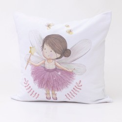 Μαξιλάρι Διακοσμητικό Printed Fantasia - Λευκό - Διάσταση: 45 x 45 cm