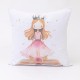 Μαξιλάρι Διακοσμητικό Printed Princesa - Λευκό - Διάσταση: 45 x 45 cm