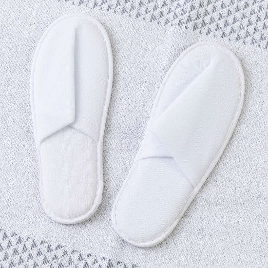 Παντόφλες Ξενοδοχείου Πετσετέ Σόλα 4mm - Λευκό - Διάσταση: 28 x 11 cm