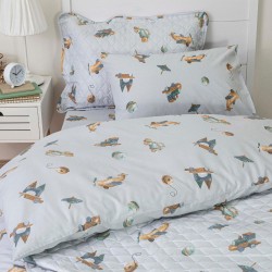 Παπλωματοθήκη Toys Moνή - Σιέλ - Διάσταση: 160 x 240 cm