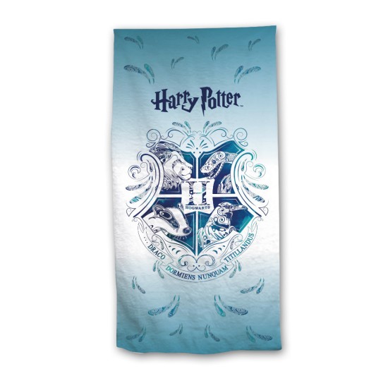 Πετσέτα Θαλάσσης Microfiber Harry Potter - Σιέλ - Διάσταση: 70 x 140 cm