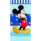 Πετσέτα Θαλάσσης Βαμβακερή Βελούδινη Mickey 320gsm - Μπλε - Διάσταση: 70 x 140 cm