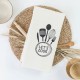 Ποτηρόπανα Κουζίνας Waffle Let's Cook - Βεραμάν - Διάσταση: 50 x 70 cm