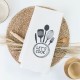 Ποτηρόπανα Κουζίνας Waffle Let's Cook - Βεραμάν - Διάσταση: 50 x 70 cm