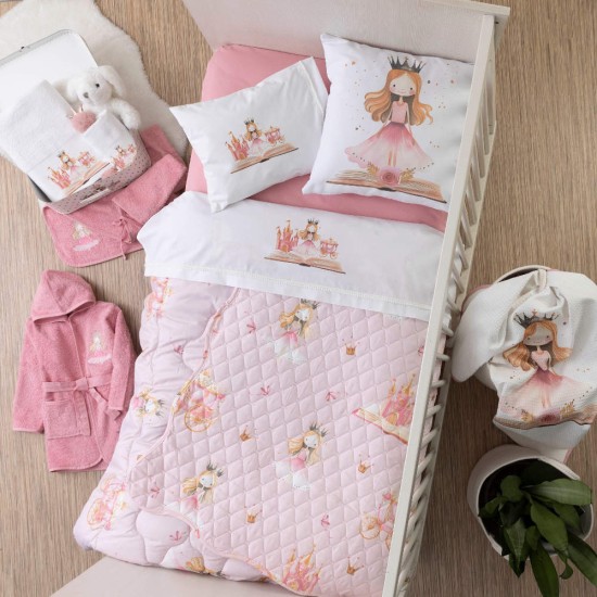 Μαξιλάρι Διακοσμητικό Printed Princesa - Λευκό - Διάσταση: 45 x 45 cm