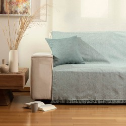 Ριχτάρι Βαμβακερό Διθέσιο Aztek - Πετρόλ - Διάσταση: 180 x 250 cm