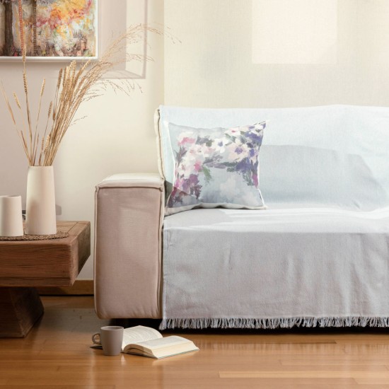 Ριχτάρι Βαμβακερό Πολυθρόνας Aztek - Ροζέ - Διάσταση: 180 x 180 cm