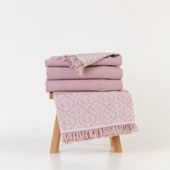 Ριχτάρι Βαμβακερό Πολυθρόνας Iris - Γκρι - Διάσταση: 180 x 180 cm