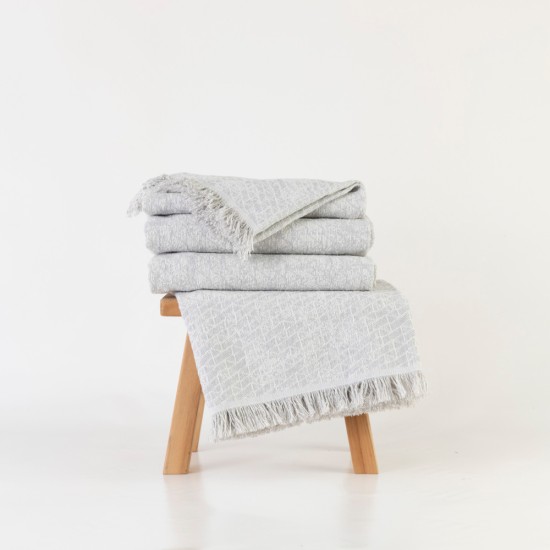 Ριχτάρι Βαμβακερό Διθέσιο Yaiza - Μαύρο - Διάσταση: 180 x 250 cm