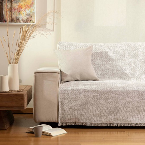 Ριχτάρι Βαμβακερό Διθέσιο Yaiza - Μαύρο - Διάσταση: 180 x 250 cm