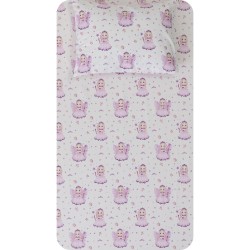 Σεντόνι Σετ 2ΤΜΧ Νεράιδα Μονό Λιλά - Λιλά - Διάσταση: 160 x 240 cm + 50 x 70 cm