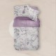 Σεντόνια Εμπριμέ Σετ Flore Λιλά Υπέρδιπλα - Λιλά - Διάσταση: (2) 240 x 260 cm + (2) 50 x 70 cm
