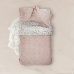 Σεντόνια Εμπριμέ Σετ Jasmine Ροζέ Υπέρδιπλα - Ροζέ - Διάσταση: (2) 240 x 260 cm + (2) 50 x 70 cm