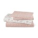 Σεντόνια Εμπριμέ Σετ Jasmine Ροζέ Υπέρδιπλα - Ροζέ - Διάσταση: (2) 240 x 260 cm + (2) 50 x 70 cm
