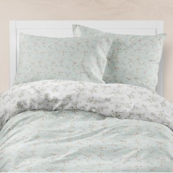 Σεντόνια Εμπριμέ Σετ Jasmine Βεραμάν Υπέρδιπλα - Βεραμάν - Διάσταση: (2) 240 x 260 cm + (2) 50 x 70 cm