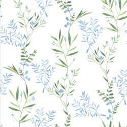 Μαξιλαροθήκες Salonica Υάκινθος (γαλάζιο) σχέδιο πανωσέντονο