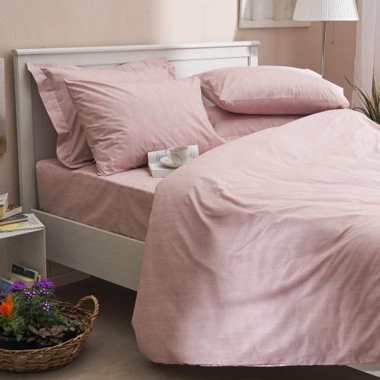 Σεντόνι υπέρδιπλο 230x260εκ. Leopar (ροζ) σχέδιο κατωσέντονο