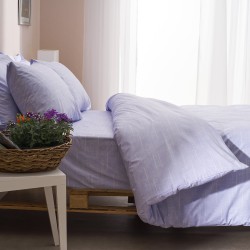 Μαξιλαροθήκες Salonica Κουκκίδες (λιλά)